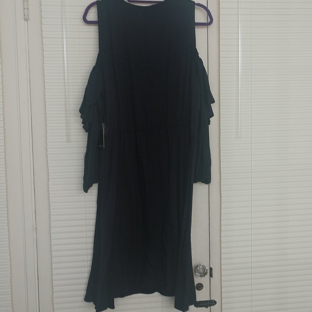 Eloquii Navy Cold Shoulder Dress - Picture 7 of 9